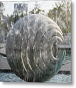 Behind The Water Metal Print