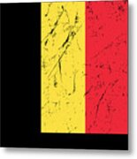 Belgium Flag Metal Print