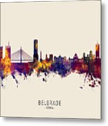 Belgrade Serbia Skyline #17 Metal Print