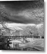 Benton Park Lake And Bridge St Louis Bnw Grk8172_12102019-1x2 Metal Print