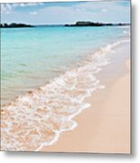 Bermuda Pink Sand Beach Metal Print