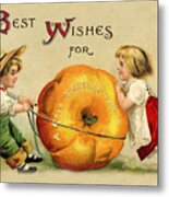 Best Wishes For Thanksgiving Metal Print