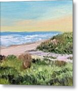 Between The Dunes Metal Print