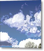 Big Blue Sky Metal Print