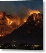 Bighorn Fire Burns Near Tucson Metal Print
