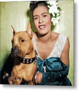 Billie Holiday And Mister Metal Print