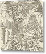 Birth Of Mary, Marcantonio Raimondi, After Albrech Metal Print