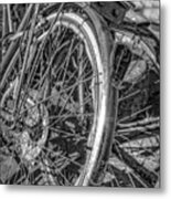 Black And White And Rusty Metal Print
