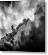 Black And White Clouds Metal Print