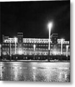 Black And White Shot Of Central Depot Of Lvr Industrial Museum Metal Print