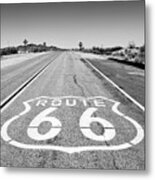Black Arizona Series - Route 66 Metal Print