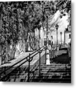 Black Montmartre Series - La Butte Montmartre Metal Print