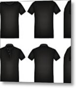 Black Shirt Metal Print