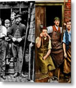 Blacksmith - The Ironmongers Of Maidenhead 1900 - Side By Side Metal Print