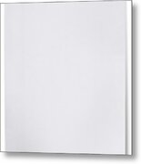 Blank White Paper Sheet Metal Print