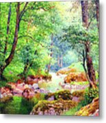 Blissful Stream Metal Print