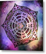 Blooming Mandala Metal Print