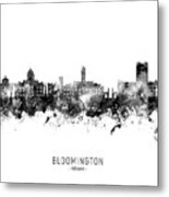 Bloomington Indiana Skyline #66 Metal Print