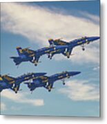 Blue Angels Carrier Landing Metal Print
