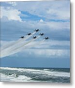 Blue Angels Over The Gulf Of Mexico Metal Print