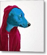 Blue Dog Metal Print