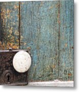 Blue Door, St. Augustine, Florida Metal Print