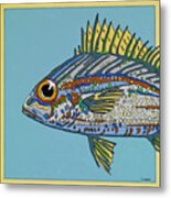 Blue Fish Metal Print