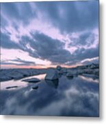 Blue Hour Reflections Metal Print