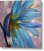 Blue Sunflower Metal Print