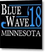 Blue Wave Minnesota Vote Democrat Metal Print