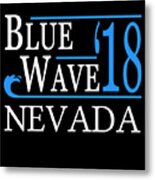 Blue Wave Nevada Vote Democrat Metal Print