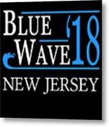 Blue Wave New Jersey Vote Democrat Metal Print