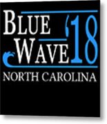Blue Wave North Carolina Vote Democrat Metal Print