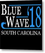 Blue Wave South Carolina Vote Democrat Metal Print
