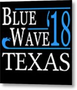 Blue Wave Texas Vote Democrat Metal Print