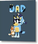 Bluey Bingo And Dad Girl Sticker by Handsley Nguyen - Pixels