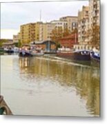 Boats On The Water Metal Print