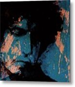 Bob Dylan - Retro Metal Print