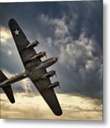 Boeing B-17 Flying Fortress, World War 2 Bomber Aircraft Metal Print