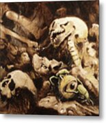 Boneyard Scarab Metal Print