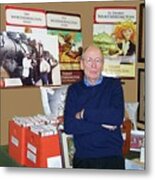 Book Signing Booth Antique Warehouse Metal Print