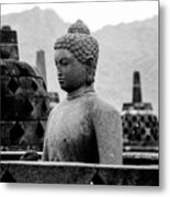 In Search Of The Sacred - Borobudur Temple, Java, Indonesia Metal Print