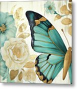 Botanical Butterfly Metal Print