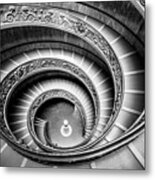 Bramante Spiral Staircase, Vatican City, Rome Metal Print