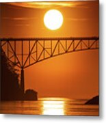 Bridge Sunset 1 Metal Print