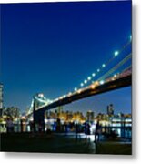 Brooklyn Bridge Panorama Metal Print