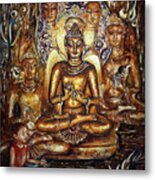 Buddha Reflections Metal Print