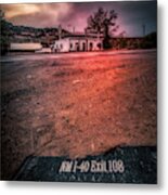 Budville Route 66 - The Ghost Of Interstate 40 Metal Print