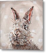 Heads - Bunny Front Metal Print