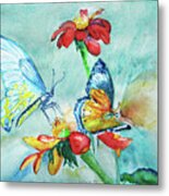 Butterfly Dance Metal Print